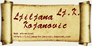 Ljiljana Kojanović vizit kartica
